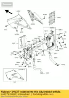 140371310RZ, Kawasaki, ekran kx250-l4 kawasaki kx  m l k f kx125 kx250 125 250 , Nowy