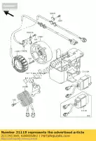 211191369, Kawasaki, Acendedor kawasaki klf300 300 , Novo