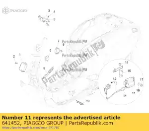 Piaggio Group 641452 elektronische ontstekingseenheid - Onderkant