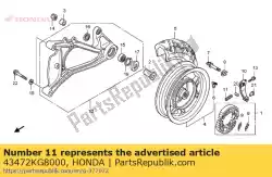 Ici, vous pouvez commander le printemps, rr. Bras de frein auprès de Honda , avec le numéro de pièce 43472KG8000: