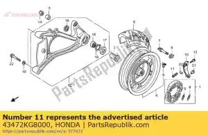 honda 43472KG8000 printemps, rr. bras de frein - La partie au fond