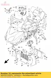 Ici, vous pouvez commander le corps avant inférieur 1 bwc1 auprès de Yamaha , avec le numéro de pièce 5B2F835J00P5: