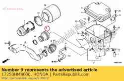 buis, luchtfilter aansluiten van Honda, met onderdeel nummer 17253HM8000, bestel je hier online: