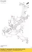 0918008L02, Suzuki, afstandhouder suzuki  gw 250 2014 2015 2017 2018, Nieuw