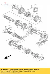 Here you can order the gear,2nd drive from Suzuki, with part number 2422128H00: