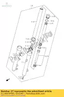 5119603H00, Suzuki, anneau, fr fourche pi suzuki dr uh 125 200 2007 2008 2009 2010 2011 2014, Nouveau