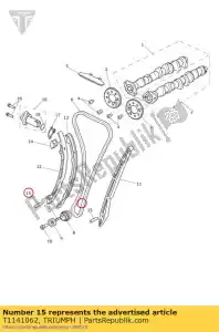 triumph T1141062 dowel, tensioner - Bottom side