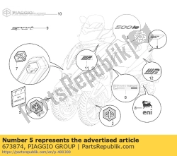 Aprilia 673874, Label-kit 