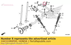 Here you can order the arm, in. Valve rocker from Honda, with part number 14431HR0F00: