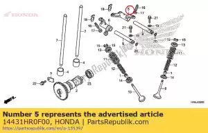 Honda 14431HR0F00 bras, in. soupape à bascule - La partie au fond
