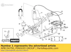 Piaggio Group AP8134750 flangia pompa benzina - Lato sinistro