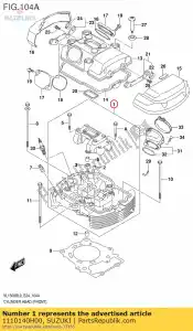 Suzuki 1110140H00 hoofd, cilin - Onderkant