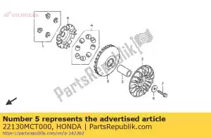 honda 22130MCT000 face comp. b, movable drive - Bottom side