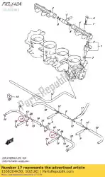 slang (75x35x55) van Suzuki, met onderdeel nummer 1368304K50, bestel je hier online: