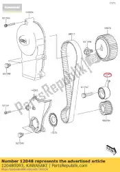 Aquí puede pedir 01 conjunto tensor de Kawasaki , con el número de pieza 120480093: