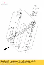 Aquí puede pedir tubo interior de Suzuki , con el número de pieza 5111041F20: