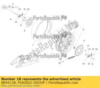 B044138, Piaggio Group, Enlace de conexión aprilia  rs rs4 zd4tw000 125 2011 2012 2013 2014 2016, Nuevo