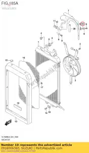 Suzuki 0918006360 distanziatore, calore shi - Il fondo
