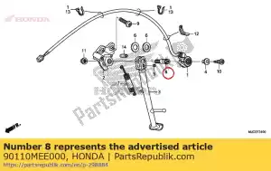 honda 90110MEE000 conjunto de perno, soporte lateral - Lado inferior