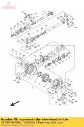 Here you can order the bearing from Yamaha, with part number 933999994800: