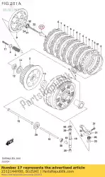 Here you can order the piece,clutch pu from Suzuki, with part number 2312144H00: