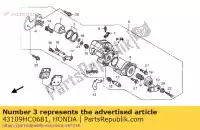 43109HC0681, Honda, t?ok komp. (nissin) honda trx ex  trx300ex fourtrax trx400ex sporttrax sportrax 300 400 , Nowy