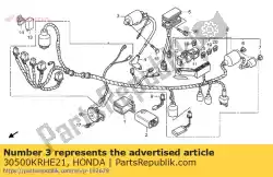 Qui puoi ordinare bobina di accensione da Honda , con numero parte 30500KRHE21: