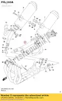 1424015H00, Suzuki, compensador de tubo, junta suzuki  gsx 1300 2008 2009 2010 2011 2012 2014 2015 2016 2017 2018 2019, Novo