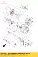 22F161534000, Yamaha, rondelle, poussée (1.7t) yamaha yfm 80 2000 2001 2002 2003 2004 2005 2006 2007 2008, Nouveau