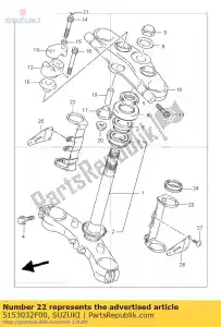 suzuki 5153032F00 comp suporte, ele - Lado inferior