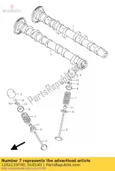 Here you can order the spring,valve from Suzuki, with part number 1292135F00: