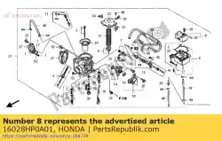 Qui puoi ordinare set di viti da Honda , con numero parte 16028HP0A01: