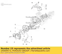 Ici, vous pouvez commander le haube auprès de Piaggio Group , avec le numéro de pièce 1A006473: