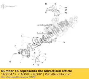 Piaggio Group 1A006473 haube - La partie au fond
