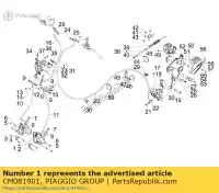 CM081901, Piaggio Group, zacisk hamulca lewy 2 x 28 aprilia gilera  gp srv zapm55103, zd4m55104, zapm55104 800 850 2007 2009 2012 2016 2017 2018 2019, Nowy