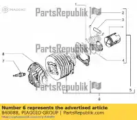 840088, Piaggio Group, zestaw sworznia przegubowego cylinder-t?ok. vespa px vespa px zapm74200, zapm743d 150 2011 2016 2017 2018, Nowy