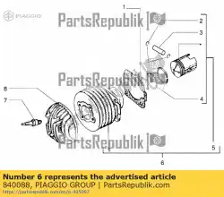 Ici, vous pouvez commander le ensemble axe de cylindre-piston-poignet. Auprès de Piaggio Group , avec le numéro de pièce 840088: