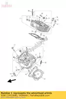 3D8111010000, Yamaha, conjunto de cabeça de cilindro yamaha xvs 1300 2007 2008 2009 2010, Novo