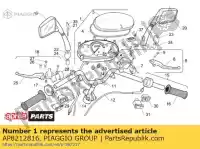 AP8212816, Piaggio Group, Painel de controle Aprilia Gulliver 50 AC, Novo