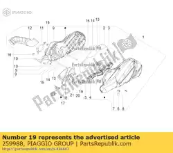 Qui puoi ordinare vite m6x55 da Piaggio Group , con numero parte 259988: