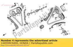 rotor, nokkenpuls van Honda, met onderdeel nummer 14405MCS000, bestel je hier online: