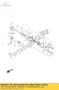 yamaha 4HC124460000 joint - Bottom side