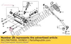 Here you can order the bolt, flange, 10x77 from Honda, with part number 90129KF0000: