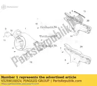 65268100GV, Piaggio Group, couvercle de guidon vespa granturismo gts l potenziato uk abs e usa t ie super sport china touring 125 200 250 300 3 4, Nouveau