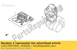 Ici, vous pouvez commander le joint, poussoir tendeur auprès de Honda , avec le numéro de pièce 14523HM7000: