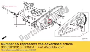 honda 90653KYK910 ?ruba, specjalna, 6mm - Dół