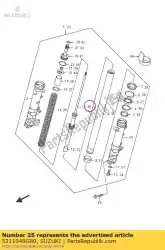 Qui puoi ordinare asta, ammortizzatore anteriore da Suzuki , con numero parte 5211049G80: