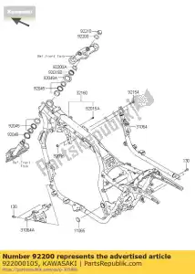 kawasaki 922000105 sluitring, 25.5x43x2.3 vn1600-a2h - Onderkant