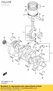 Suzuki 0422103059 pin - Onderkant