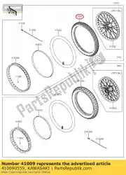 Here you can order the 01 tire,fr,2. 75-21 45p,gp-21f from Kawasaki, with part number 410090559: